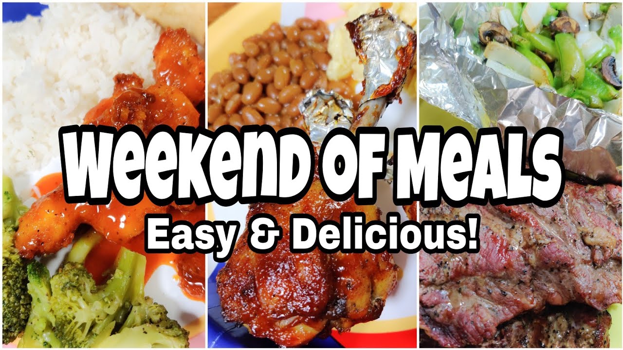 QUICK & EASY DINNER IDEAS | Weekend of Meals | WHAT'S FOR DINNER? | Real Life Meal Ideas QUICK & EASY DINNER IDEAS | Weekend of Meals | WHAT'S FOR DINNER? | Real Life Meal Ideas