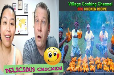 CHICKEN BBQ | Healthy Country Chicken Barbeque Recipe Cooking In Village  | Dutch Couple REACTION