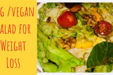 Healthy VEG/ VEGAN Salad for WEIGHT LOSS | Lunch/Dinner Salad recipe| #youtubeshorts #thscshorts