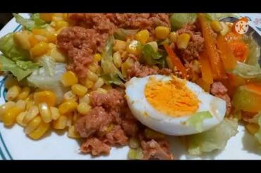#short // Vegetable salad with Corned Tuna // Healthy Dinner