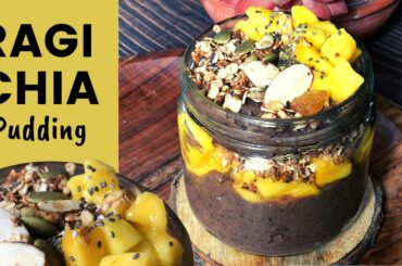 Healthy Ragi Chia Seeds Pudding Recipe | How to Make Ready To Eat Nachini Breakfast | Weight Loss