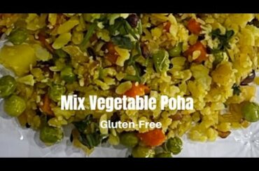 Vegetable Poha| Gluten-free Vegetable poha| Healthy Breakfast Recipes| Poha recipe| Avalakki Vagarne