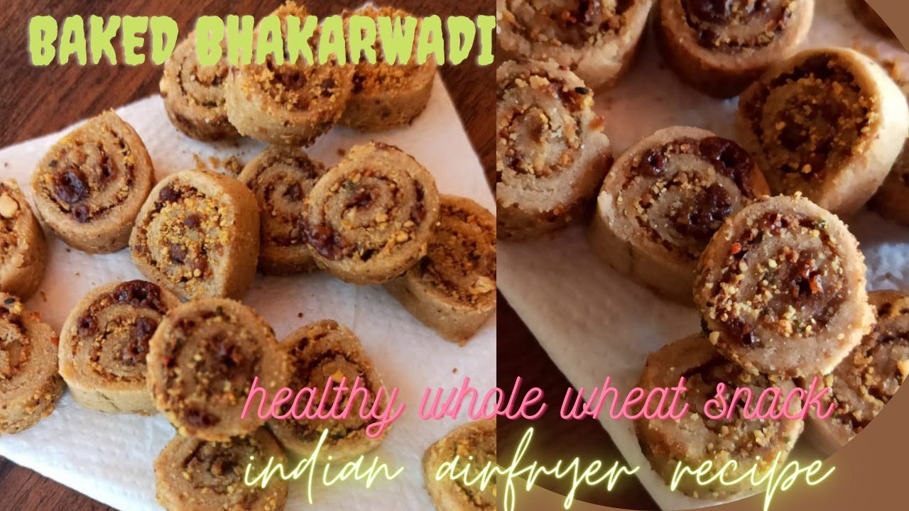 Baked Bhakarwadi Recipe in Airfryer by Ravneet Bhalla (Healthy Snacks Recipe Indian) Baked Bhakarwadi Recipe in Airfryer by Ravneet Bhalla (Healthy Snacks Recipe Indian)