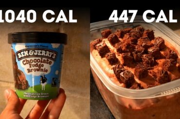 Low Calorie "Chocolate Fudge Brownie" Ice Cream | Healthy Ben & Jerry’s Recipe