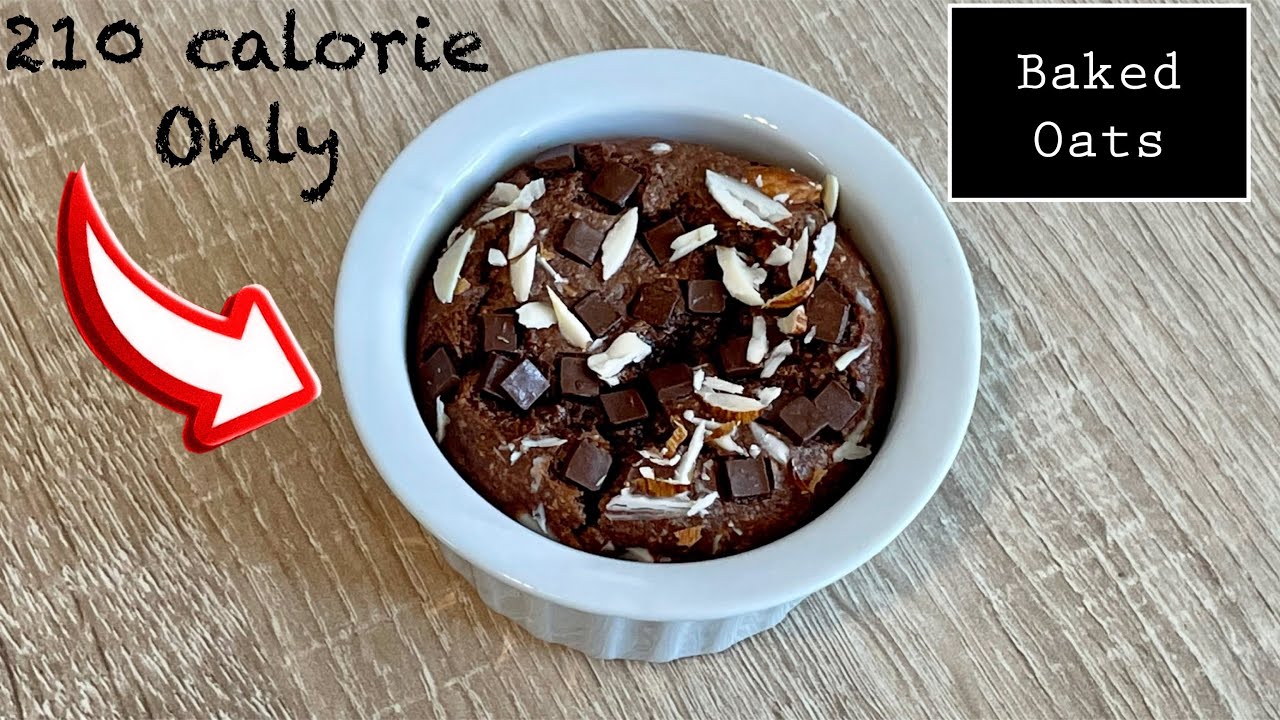 Low Calorie Baked Oats | Brownie Baked Oats | Low calorie breakfast | no sugar Low Calorie Baked Oats | Brownie Baked Oats | Low calorie breakfast | no sugar