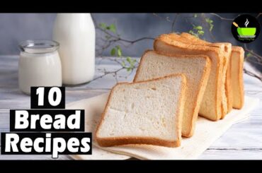 10 Bread Breakfast Recipes | Lockdown Breakfast Recipes | Bread Recipes | Snacks Recipes | Sandwich