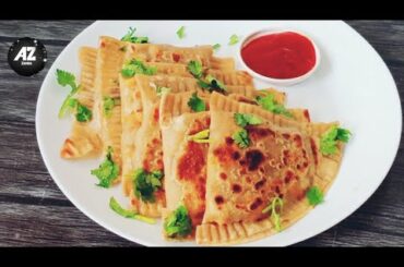 Easy Healthy Breakfast / Dinner Recipe / Fancy New Chicken Chapati packet @Az-Zahra Recipe
