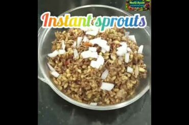 Instant sprouts break fast recipe, Healthy weight loss recipe ,MealQ Ayushi #Shorts