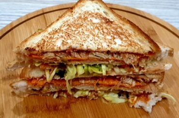 Chicken vegetables sandwich | Healthy sandwich | Recipe |Food Factory