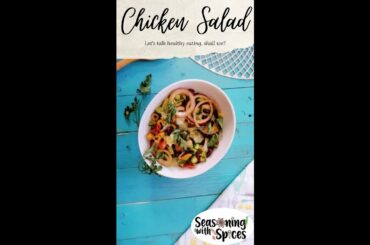 Chicken Salad Recipe | #Shorts | Healthy Salad Recipe | Salad for Weight Loss
