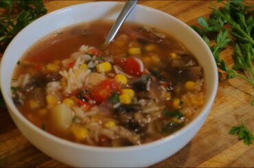 Leftover Rice Soup - Healthy Recipe Channel