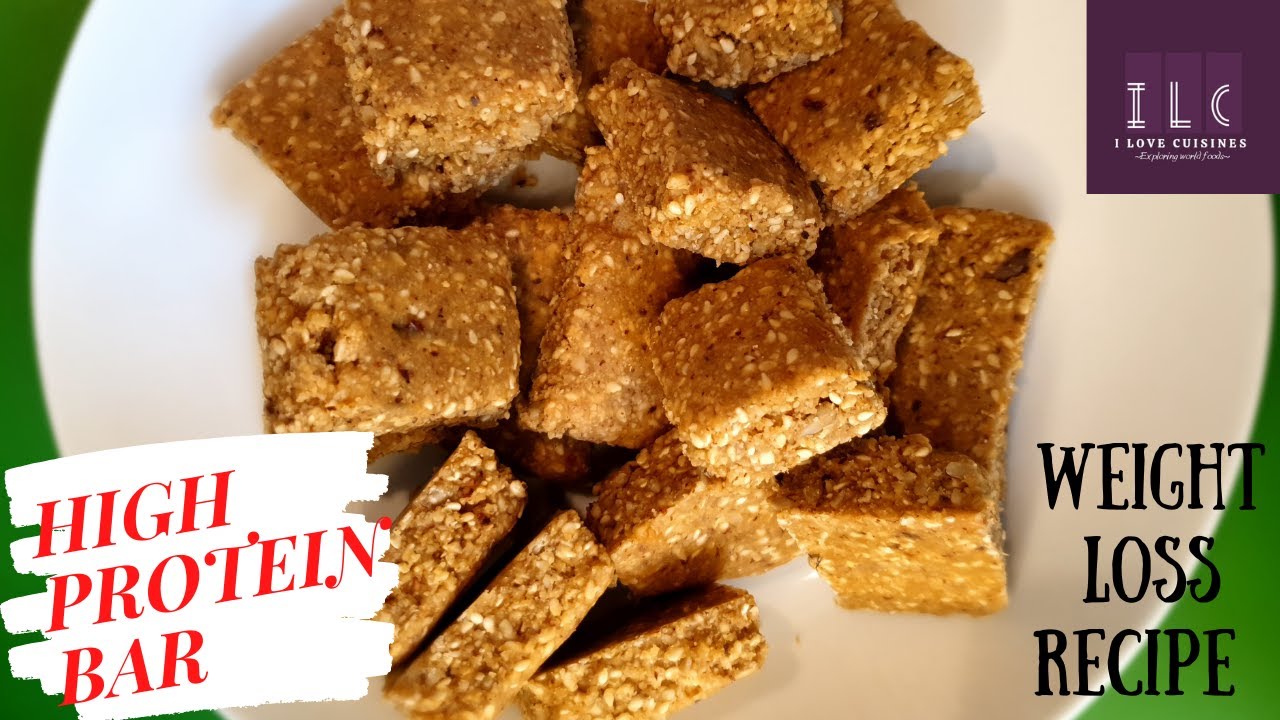 HIGH PROTEIN BAR | WEIGHT LOSS RECIPE | NO OIL RECIPE | GOOD FOR HAIR GROWTH, GOOD HEALTH AND SKIN HIGH PROTEIN BAR | WEIGHT LOSS RECIPE | NO OIL RECIPE | GOOD FOR HAIR GROWTH, GOOD HEALTH AND SKIN