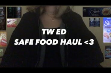 SAFE FOODS HAUL // MY EATING DISORDER SAFE FOODS // LOW CALORIE FOODS - IN LUV WITH U