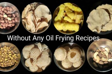 Without Any Oil Frying Badam ,Chhola ,Papad Recipe | Healthy Recipe |  Snacks Recipe