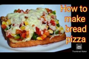Bread pizza recipe | How to make bread pizza on tawa | jhatpat recipes