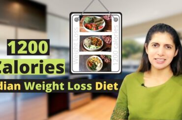 Healthy 1200 Calorie Indian Veg Weight loss Diet | Full Day Meal | Breakfast Lunch & Dinner Recipe