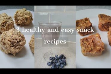 Healthy and easy snack recipes | High Protein & vegan