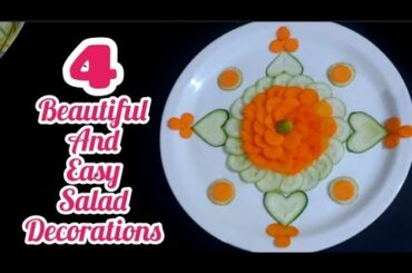 4 Beautiful And Easy Salad Decorations Ideas by Neelam ki recipes