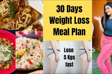 30 Days Diet Plan For Weight Loss At Home | Healthy Recipes | Somya Luhadia