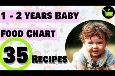 Food Chart 1-2 Years Baby Along With 35 Recipes | Complete Diet Plan & Baby Food Recipes For 1-2 Yr