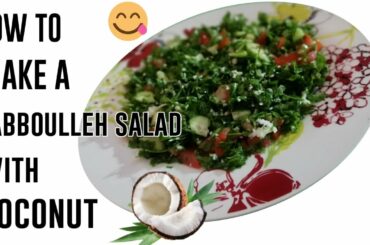 Tabboulleh / Healthy Arabic salad recipe in malayalam.