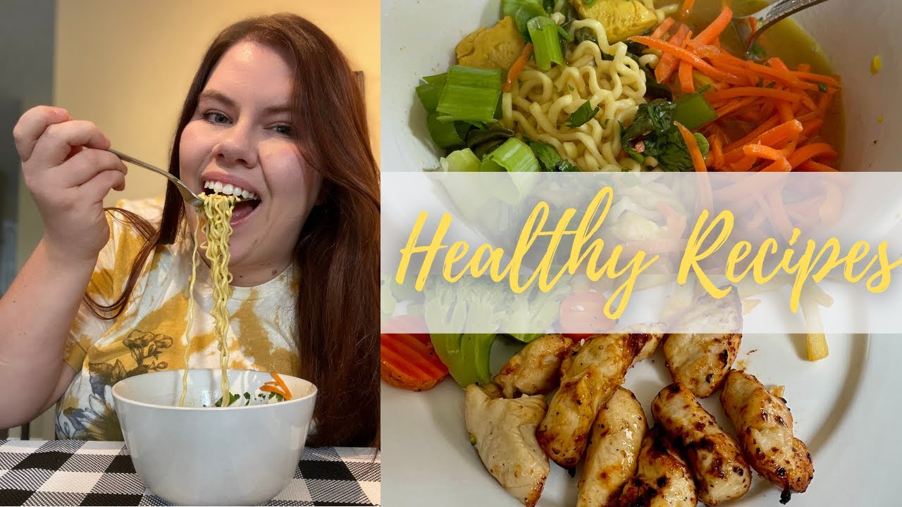 EASY + HEALTHY DINNER RECIPES | Air Fryer Chicken + Instant Pot Ramen | Weight Loss Journey EASY + HEALTHY DINNER RECIPES | Air Fryer Chicken + Instant Pot Ramen | Weight Loss Journey