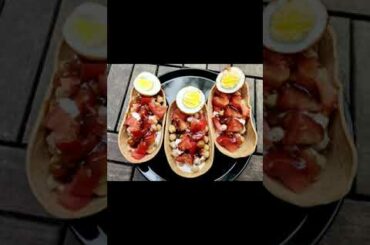 Tortilla Salad Boats || chickpea Salad Recipe || by Tasty Bites with Me #short