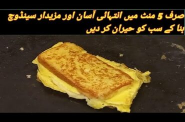 Egg Cheese Omelette sandwich Two ways | Simple & Healthy Sandwich  | Kashmir Food Secrets