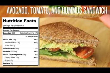Avocado, Tomato and Hummus sandwich | Healthy food | Food Dine |