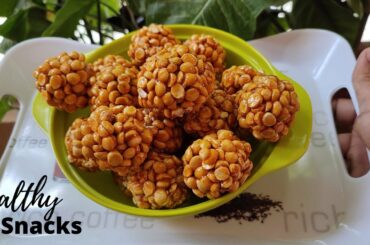 Easy & Healthy Snacks for kids at Home | Snacks recipes | Putnala laddu