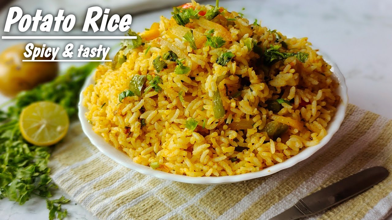 Quick & Easy Potato Rice Recipe | Quick Breakfast Recipe | Aloo Rice | Lunch Box Recipe Quick & Easy Potato Rice Recipe | Quick Breakfast Recipe | Aloo Rice | Lunch Box Recipe