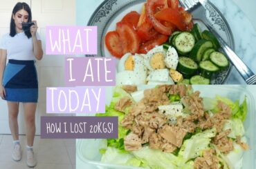 What I Ate In A Day To LOSE WEIGHT: 20 KGS!