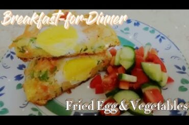 Level Up your Egg Recipe with Healthy Breakfast-For-Dinner Fried Egg and Vegetables