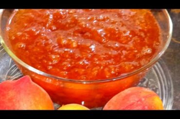 how to make home made  peach jam |no preservatives|easy recipe|by kitchen counter recipes