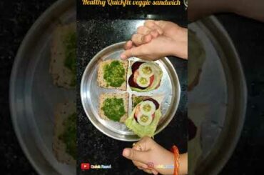 Healthy Quick fix veggie sandwich | Easy Recipe | Quick Rasoi #sandwich