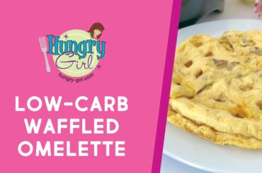 How to Make Hungry Girl’s Low-Carb Waffled Omelette (Speedy Recipe Hack) //#shorts