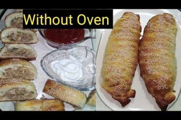 Chicken Cheese Bread Recipe (without Oven) | By Healthy And Tasty Food With Asiya.