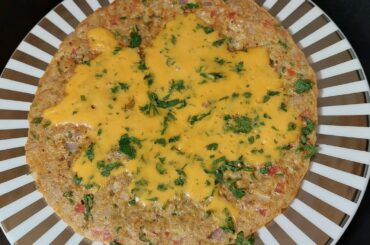 Oats Omelet | Healthy Breakfast Ideas | Diet Food | Porridge Omelet Recipe | Oats Recipe | Breakfast