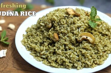 Simple & Healthy Pudina Rice Recipe | Mint leaves rice recipe | Healthy variety rice recipe for kids