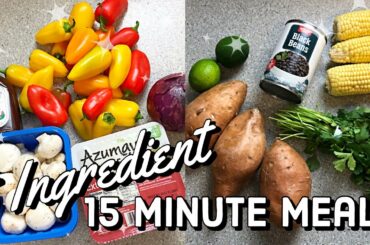5 INGREDIENT MEALS IN 15 MINUTES OR LESS | Quick Healthy Dinners | Frugal Plant Based Meal Ideas