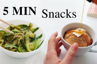 5 Minute Snack Ideas for Students! (vegan)