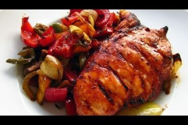 Healthy BBQ Chicken with Roasted Veggies Recipe