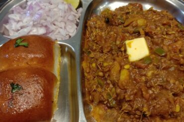 SPROUTS PAV BHAJI / high protein & healthy recipe . By sheela's recipe