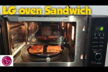 Grilled veg mayo sandwich recipe in LG convection microwave oven / veg sandwich / LG oven Sandwich