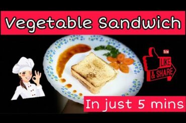 Vegetable sandwich recipe in tamil|Healthy recipe|Bachelor cooking|Easy recipe|Mom Chef|The OH!Chaos