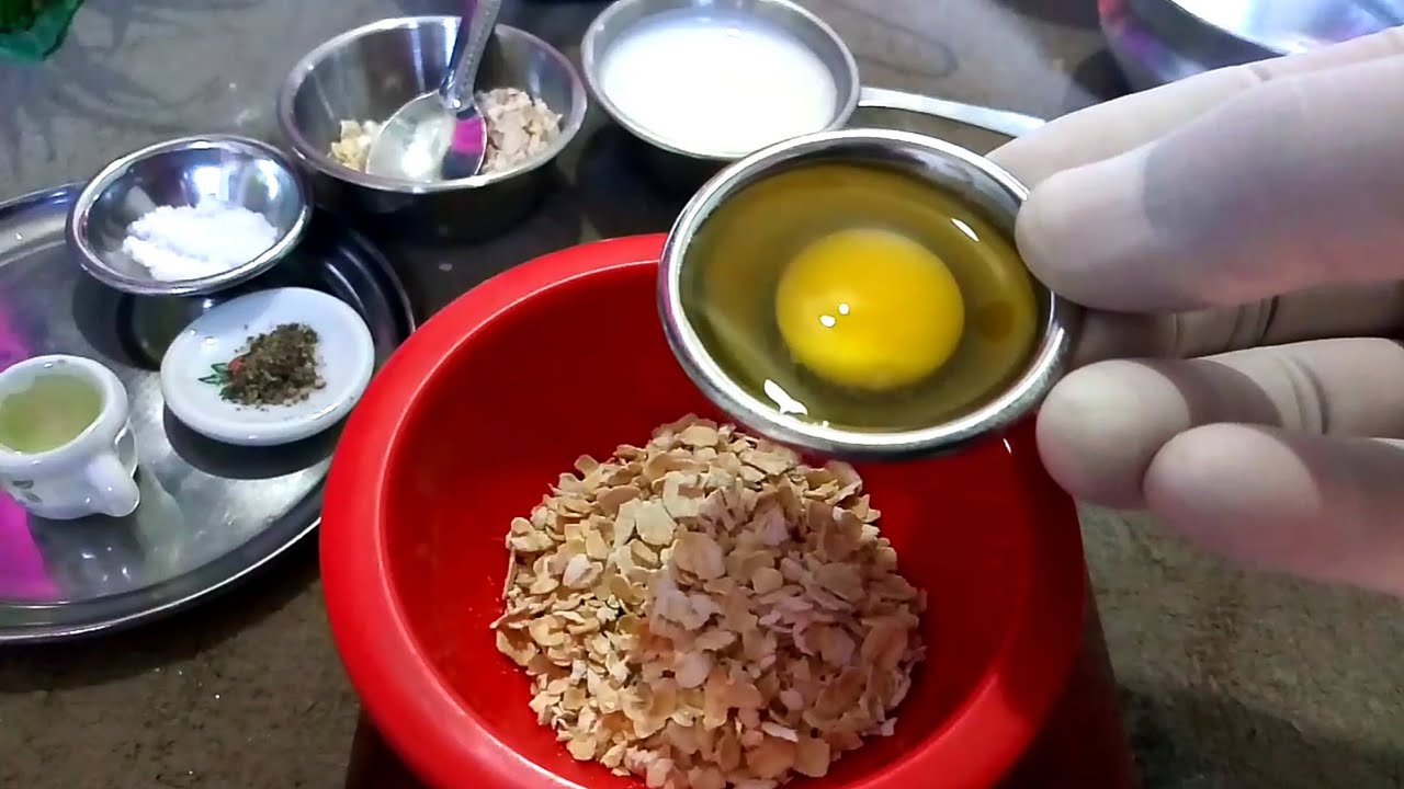 Oats Omelette.Weight Loss Food.Miniature Healthy Breakfast Recipe Oats Omelette.Weight Loss Food.Miniature Healthy Breakfast Recipe