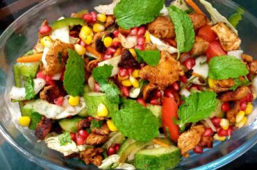Fried chicken salad |Healthy salad recipe| weight loss recipe by "FOOD TALES"
