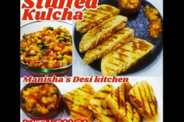 Stuffed Kulcha With Salsa /Quick and Easy/ Stuffed Kulcha Sandwich/ Paneer kulcha/ Eid Special