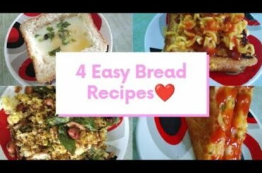 4 EASY AND DELECIOUS BREAD RECIPE    |MUST TRY| |HEALTHY, VEG AND NON VEG|#INDIAN FOOD