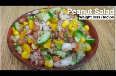 Peanut salad | Protein Salad | 5 min Weight loss recipe | Healthy Bites ~Royal Rajasthani Kitchen